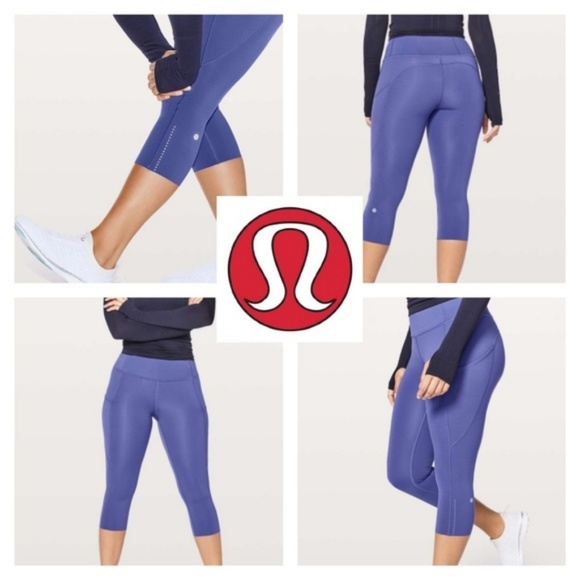 lululemon athletica Pants - Lululemon Fast & Free Crop II Nulux Stony Grape